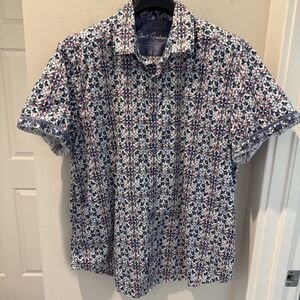 Robert Graham Multicolored Short Sleeve Shirt Size 2XL